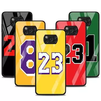 Стеклянный чехол для Xiaomi Poco X3 NFC 11 Lite 11T F3 M3 для Redmi Note 11 10 9 8 Pro 10S 9S 9A 9C чехол для телефона счастливое число Xiaomi Poco M3