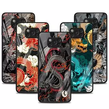 Стеклянный чехол для Xiaomi Poco X3 NFC 11 Lite 11T F3 M3 для Redmi Note 11 10 9 8 Pro 10S 9S 9A 9C, модный винтажный чехол для телефона Xiaomi Poco M3