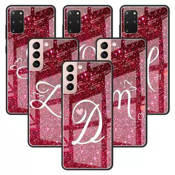 Стеклянный чехол с художественной надписью для Samsung Galaxy S20 FE S21 S10 S9 S8 Note 10 Plus 8 20 Ultra 9, роскошный чехол из закаленного стекла Samsung S8