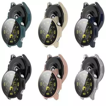 Стеклянный чехол с полным покрытием для ПК, сенсорный, простая установка, 41/46 мм, высокопрозрачный защитный чехол для часов для Huawei Watch GT4 B слоновая кость