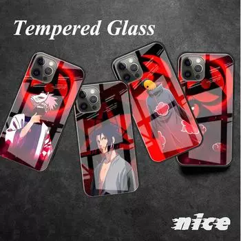 Стеклянный чехол с рисунком аниме для Apple iPhone 11 14 13 Pro 12 7 8 Plus SE 2022 XR X XS Max 6 6S закаленный чехол для телефона iPhone 14 Pro Max