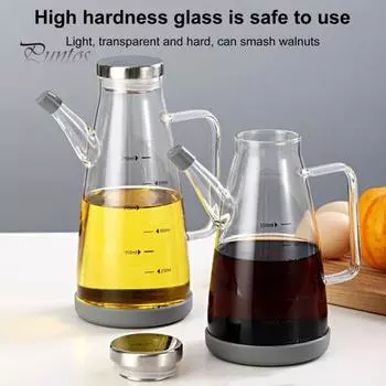 Стеклянный диспенсер для масла с носиком без капель 550/750/1000 мл Большая емкость для масла Термостойкий диспенсер для масла и уксуса Контейнер Бутылки для кухни 550ML 1pc