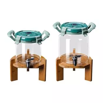 Стеклянный диспенсер для напитков, банка для печенья с крышкой, кувшин, чайник, ведро для обеденного стола, горячие напитки со льдом, готовка, кухня, дом