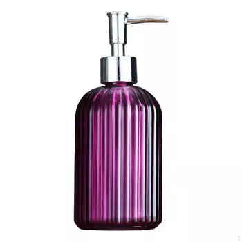 Стеклянный дозатор для мыла на 13,5 унций, 400 мл, прочная многоразовая бутылка для
