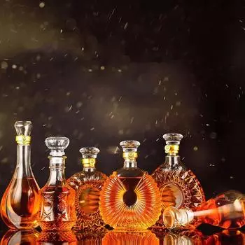 Стеклянный графин для виски без свинца для ликера, шотландского бурбона, уникальный ликер, бар и украшения для вечеринок, бутылка для алкоголя