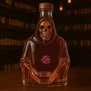 Стеклянный графин для виски, уникальный стеклянный графин для виски, графин для виски для мужчин, мужа, идеальный подарок для украшения домашнего бара One Size