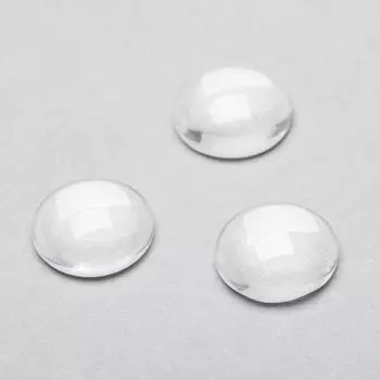 Стеклянный кабошон 12 мм, прозрачные стеклянные круглые бусины, паста для поделок, ювелирных изделий ручной работы, прозрачный купол, увеличительная линза, эффект аксессуаров