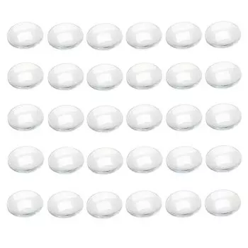 Стеклянный кабошон 20 мм прозрачный стеклянный полусферический круглый бисер паста для поделок своими руками ювелирные изделия ручной работы прозрачный купол увеличительный эффект линзы