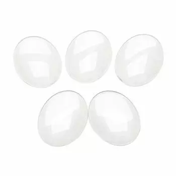 Стеклянный кабошон 40x30 мм, стеклянные круглые бусины, сделай сам, украшения ручной работы, прозрачный купол, увеличительная линза, эффект, аксессуары, детали, овальный набор из 25 штук