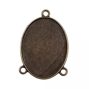 Стеклянный кабошон с тремя отверстиями, разные размеры, поднос для установки, компоненты, автомобильные подвески, ювелирные материалы