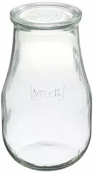 Стеклянный контейнер для хранения WECK, бутылка в форме тюльпана 2,7 л WE-739 чистый