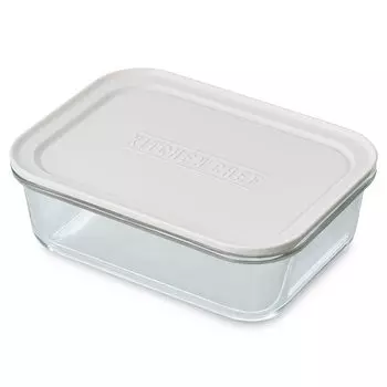 Стеклянный контейнер IRIS OHYAMA 1520 мл Белый Можно складывать для хранения Не протекает Нагревается до Можно подавать прямо на обеденный стол белый