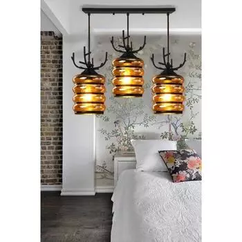 Стеклянный Линейный ТХААЛИ Линейный Кластерный Подвесной Светильник/Кластерный Подвесной Светильник/Кластерный Потолочный Светильник/Три Подвесных Светильника для Декора