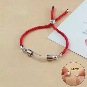 Стеклянный локоть Браслет Стеклянный изогнутый браслет Браслет из пустой бутылки Веревка ручной работы Открытая бутылка из киновари ручной работы 6MM*2.5MM чёрный