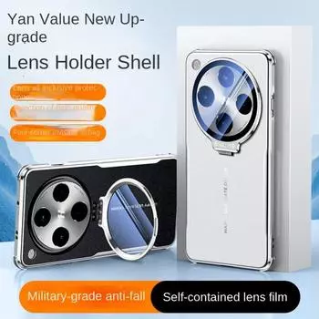 Стеклянный объектив невидимый кронштейн чехол для телефона OPPO Find X8 Pro x8pro X 8 Pro Четыре угла анти-падение простой кожаный противоударный чехол For OPPO Find X8 Pro чёрный