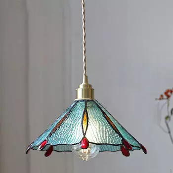 Стеклянный подвесной светильник, подвесная лампа, кухонный остров для спальни, винтажный дизайн Style D