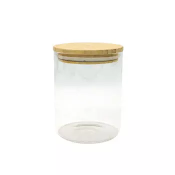 Стеклянный ящик для хранения 0,9 л с крышкой Fackelmann Eco Friendly Bamboo, арт.. 684279