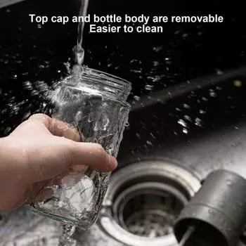 Стеклянный распылитель масла на 250 мл для приготовления пищи. Распылитель оливкового масла. Диспенсер Mister для фритюрницы. Выпечка салатов. Тонкий туман. Эргономичная ручка. Портативный. чёрный