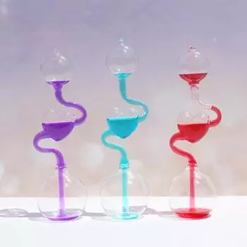 Стеклянный ручной кипятильник с сердечком для любви, игрушка-термометр, развивающая научная игрушка, многофункциональный научный эксперимент, ручной кипятильник, подарок для детей и взрослых A фиолетовый