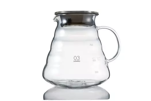 Стеклянный сервиз HARIO V60 800 Прозрачный 800 мл Для 2-6 чашек Подходит для микроволновой печи XGSR-80-TB