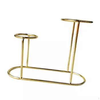 Стеклянный шар Стенд Дисплей Креативная металлическая основа Экономия пространства Орнамент Железная свадьба Golden