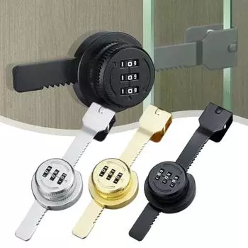 Стеклянный шкаф с паролем, замок для стеклянной раздвижной двери, витрина для хранения, окно, двойной открывающийся кодовый замок, фурнитура чёрный