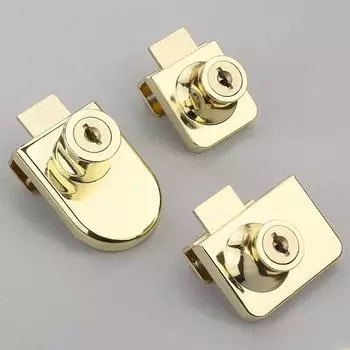 Стеклянный шкаф-витрина Замок-защелка Замки для витрины Цинковый сплав Одно-/Двухдверный замок с ключами Мебельная фурнитура для витрин