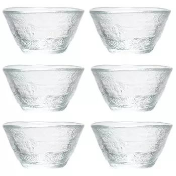 Стеклянный стакан для сакэ Toyo Sasaki Glass, набор из 6 штук, изготовлен в Японии, стакан для сакэ Ochoko, коммерческий стакан WA57