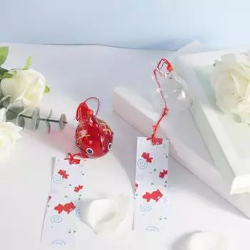 Стеклянный стиль s золотая рыбка сад подвесной орнамент уличный декор подвеска фурин декоративная рыбка японские колокольчики