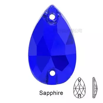 Стеклянный темно-синий неоновый ручной работы дрель, специальная форма конского глаза капли воды флуоресцентный плоский дно вручную сшитый камень украшения своими руками, аксессуары для багажа 7x12mm 36 pieces