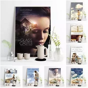 Стеклянный Замок Драматический Фильм Эстамп Художественный Плакат Фильм Наклейки На Стены Видео Комната Кино Картина Маслом 21cm30cm NoFrame