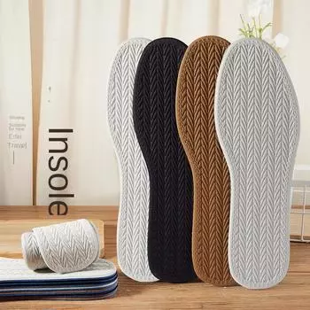 Стелька дезодорирующая и поглощающая пот для мужчин и женщин. Супермягкая подошва, против боли. Удобная дышащая тонкая спортивная антибактериальная летняя стелька. 35-36 коричневый