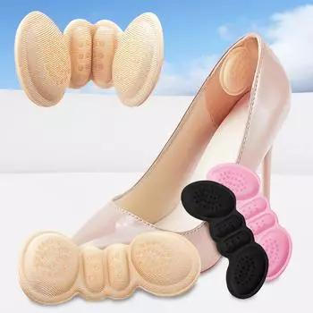 Стелька для пятки Вставная стелька Свободная подушечка для обуви Защита пятки Стелька для высокого каблука A бежевый