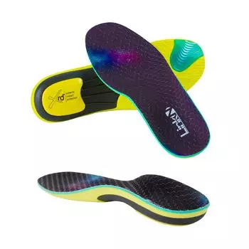 Стелька с физической аркой для мужчин и женщин. Поддержка свода стопы. Увеличивает фиксацию. Link-N [Совместная разработка терапевтов] Амортизация [Нескользящая чёрный