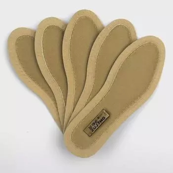 Стельки-дезодоранты Spot Leather для мужчин и женщин, сетка из бамбукового угля, деловой стиль, впитывают пот и устраняют запах 41 серый/коричневый