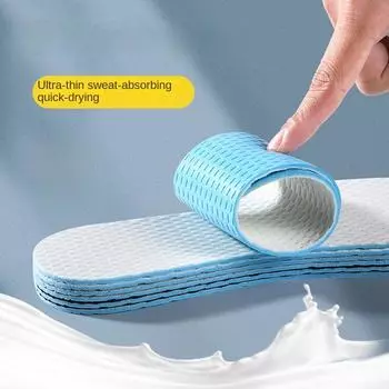 Стельки для летней обуви размера 35–46 с антибактериальным, непроницаемым для запаха, дышащим латексом для спорта и отдыха, сверхмягкие и персонализируемые стельки 35-36 чёрный