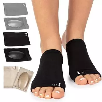 Стельки для поддержки свода стопы, бандажные подушечки для обуви, мужские и женские, спортивные стельки для обуви, подушки чёрный