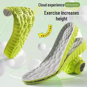 Стельки для увеличения роста унисекс: Высокоэластичные, амортизирующие, антибактериальные, дезодорирующие, дышащие, впитывающие пот повседневные ботинки Martin. 39-40