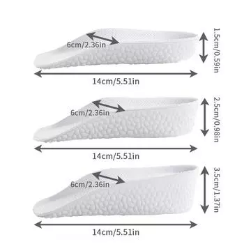 Стельки из пенопласта, увеличивающие высоту, для мужчин и женщин, ортопедические стельки для плоской стопы, поддерживающие свод стопы, кроссовки, подушечки для обуви на каблуке