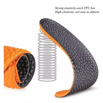 Стельки из пены с эффектом памяти № 8, обеспечивающие отличную амортизацию и амортизацию для ног. Спортивные стельки для мужчин и женщин для повседневного использования. EU35-39 чёрный