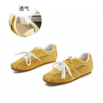 Стельки из свиной кожи Wula grass, ретро-немецкие кроссовки, женская обувь 2025 года, летняя новая женская обувь, повседневная универсальная кожаная обувь Forrest Gump 35