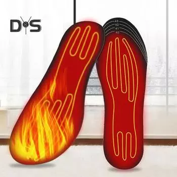 Стельки с подогревом от USB для зимы Стельки с регулируемой температурой для согрева ног Стельки с 3 уровнями подогрева Облегающие стельки с подогревом для занятий спортом на открытом воздухе A