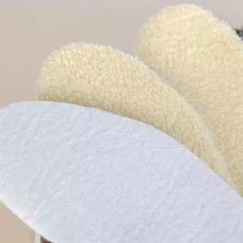 Стельки удобные мягкие сохраняющие тепло зимние масштабируемые обувь Pad 22.5cm бежевый