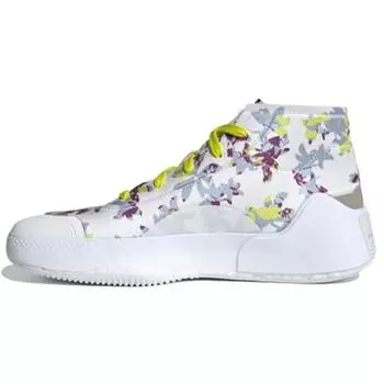 Stella McCartney x Wmns Treino Mid с цветочным принтом — кислотно-желтый белый FY1180 39