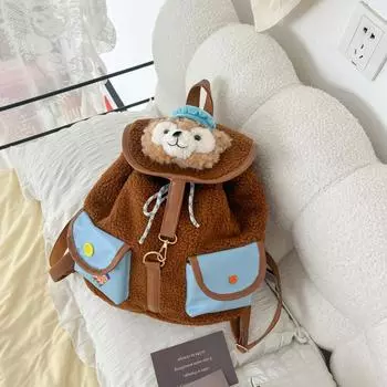 Stellalou Disney Duffy Plush Schoolbag Backpack Kids Gift Cartoon Bag Casual