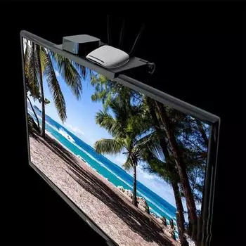 Стеллаж для хранения 1 шт. Подвесной компьютерный ЖК-дисплей Стеллаж для хранения экрана Стеллаж для хранения Гостиная Ванная Кухня чёрный