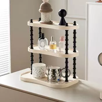 Стеллаж для хранения, 3 яруса, большая несущая способность, органайзер для ванной комнаты, кухонная кружка, комод для хранения туалетного столика, косметика для ухода за кожей, парфюмерия