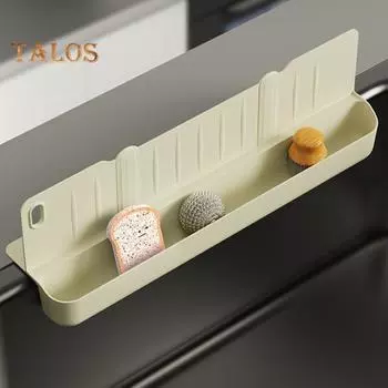 Стеллаж для хранения брызг раковины TPR, водонепроницаемая перегородка с защитой от брызг и прочной присоской, легко очищаемое крыло для кухни, ванной комнаты лимонно-желтый