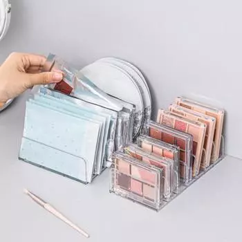 Стеллаж для хранения денег, 7 отделений, прозрачный, сверхмощный, большой емкости, многофункциональный, настольный, палитра теней для век, косметический держатель, органайзер Small