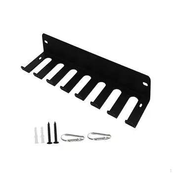 Стеллаж для хранения домашнего тренажерного зала, держатель для оборудования для фитнеса, украшение для оборудования, настенная подвесная организация Long